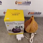 LOTE 045 - 01 DIFUSOR AROMÁTICO ULTRASSÓNICO COM CAPACIDADE PARA 400ML. (NOVO) (NO ESTADO) ATENÇÃO! FAZER A VISITAÇÃO ANTES DE ARREMATAR, NÃO SABEMOS SE FUNCIONA. LEILÃO NÃO TEM GARANTIA E NEM DEVOLUÇÃO, SUJEITO A POSSÍVEIS AVARIAS VISÍVEIS/OCULTAS E/OU AUSÊNCIA DE COMPONENTES.