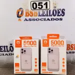 LOTE 051 - 02 CARREGADORES MAGNÉTICOS SEM FIO PORTÁTIL 5000. (NOVO) (NO ESTADO) ATENÇÃO! FAZER A VISITAÇÃO ANTES DE ARREMATAR, NÃO SABEMOS SE FUNCIONA. LEILÃO NÃO TEM GARANTIA E NEM DEVOLUÇÃO, SUJEITO A POSSÍVEIS AVARIAS VISÍVEIS/OCULTAS E/OU AUSÊNCIA DE COMPONENTES.