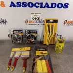 LOTE 003 - 01 DISCO C/ VÍDEA 40 DENTES 4,5”, 01 DISCO DIAMANTADO 110MM DENTE DE 7,5MM CORTE 2,0MM, 03 PINCEIS PARA PINTURA, 01 KIT ESCOVAS LONGAS MULTIUSO, 01 KIT PINTURA E 01 KIT DE BROCAS PAR ALVENARIA, MADEIRA E METAL.(NOVO) (NO ESTADO) ATENÇÃO! FAZER A VISITAÇÃO ANTES DE ARREMATAR, NÃO SABEMOS SE FUNCIONA. LEILÃO NÃO TEM GARANTIA E NEM DEVOLUÇÃO, SUJEITO A POSSÍVEIS AVARIAS VISÍVEIS/OCULTAS E/OU AUSÊNCIA DE COMPONENTES.