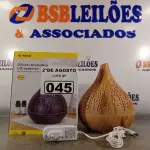LOTE 045 - 01 DIFUSOR AROMÁTICO ULTRASSÓNICO COM CAPACIDADE PARA 400ML. (NOVO) (NO ESTADO) ATENÇÃO! FAZER A VISITAÇÃO ANTES DE ARREMATAR, NÃO SABEMOS SE FUNCIONA. LEILÃO NÃO TEM GARANTIA E NEM DEVOLUÇÃO, SUJEITO A POSSÍVEIS AVARIAS VISÍVEIS/OCULTAS E/OU AUSÊNCIA DE COMPONENTES.