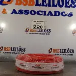 LOTE 220 - 01 CABO FLEXÍVEL DE FIO DE 100M 1X4,00MM² VERMELHO. (NOVO) (NO ESTADO) ATENÇÃO! FAZER A VISITAÇÃO ANTES DE ARREMATAR, NÃO SABEMOS SE FUNCIONA. LEILÃO NÃO TEM GARANTIA E NEM DEVOLUÇÃO, SUJEITO A POSSÍVEIS AVARIAS VISÍVEIS/OCULTAS E/OU AUSÊNCIA DE COMPONENTES.