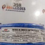 LOTE 350 - 01 CABO FLEXÍVEL DE FIO DE 100M 1X2,50MM² AZUL. (NOVO) (NO ESTADO) ATENÇÃO! FAZER A VISITAÇÃO ANTES DE ARREMATAR, NÃO SABEMOS SE FUNCIONA. LEILÃO NÃO TEM GARANTIA E NEM DEVOLUÇÃO, SUJEITO A POSSÍVEIS AVARIAS VISÍVEIS/OCULTAS E/OU AUSÊNCIA DE COMPONENTES.
