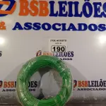 LOTE 190 - 01 CABO FLEXÍVEL DE FIO DE 100M 1X4,00MM² VERDE. (NOVO) (NO ESTADO) ATENÇÃO! FAZER A VISITAÇÃO ANTES DE ARREMATAR, NÃO SABEMOS SE FUNCIONA. LEILÃO NÃO TEM GARANTIA E NEM DEVOLUÇÃO, SUJEITO A POSSÍVEIS AVARIAS VISÍVEIS/OCULTAS E/OU AUSÊNCIA DE COMPONENTES.
