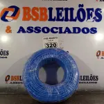 LOTE 320 - 01 CABO FLEXÍVEL DE FIO DE 100M 1X10,00MM² AZUL. (NOVO) (NO ESTADO) ATENÇÃO! FAZER A VISITAÇÃO ANTES DE ARREMATAR, NÃO SABEMOS SE FUNCIONA. LEILÃO NÃO TEM GARANTIA E NEM DEVOLUÇÃO, SUJEITO A POSSÍVEIS AVARIAS VISÍVEIS/OCULTAS E/OU AUSÊNCIA DE COMPONENTES.