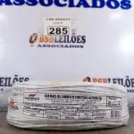 LOTE 285 - 01 CABO FLEXÍVEL DE FIO DE 100M 1X2,50MM² BRANCO. (NOVO) (NO ESTADO) ATENÇÃO! FAZER A VISITAÇÃO ANTES DE ARREMATAR, NÃO SABEMOS SE FUNCIONA. LEILÃO NÃO TEM GARANTIA E NEM DEVOLUÇÃO, SUJEITO A POSSÍVEIS AVARIAS VISÍVEIS/OCULTAS E/OU AUSÊNCIA DE COMPONENTES.