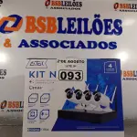 LOTE 093 - 01 KIT NVR+GRAVADOR DIGITAL DE VÍDEO 04 CÂMERAS BULLET IP SEM FIO. (NO ESTADO) ATENÇÃO! FAZER A VISITAÇÃO ANTES DE ARREMATAR, NÃO SABEMOS SE FUNCIONA. LEILÃO NÃO TEM GARANTIA E NEM DEVOLUÇÃO, SUJEITO A POSSÍVEIS AVARIAS VISÍVEIS/OCULTAS E/OU AUSÊNCIA DE COMPONENTES.