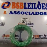 LOTE 270 - 01 CABO FLEXÍVEL DE FIO DE 100M 1X4,00MM² VERDE. (NOVO) (NO ESTADO) ATENÇÃO! FAZER A VISITAÇÃO ANTES DE ARREMATAR, NÃO SABEMOS SE FUNCIONA. LEILÃO NÃO TEM GARANTIA E NEM DEVOLUÇÃO, SUJEITO A POSSÍVEIS AVARIAS VISÍVEIS/OCULTAS E/OU AUSÊNCIA DE COMPONENTES.