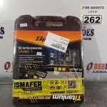 LOTE 262 - 01 MALETA DE FERRAMENTAS 129 PEÇAS E 01 JOGO DE SOQUETES SEXTAVADOS. BITS E CATRACA 41 PEÇAS. (NOVO) (NO ESTADO) ATENÇÃO! FAZER A VISITAÇÃO ANTES DE ARREMATAR, NÃO SABEMOS SE FUNCIONA. LEILÃO NÃO TEM GARANTIA E NEM DEVOLUÇÃO, SUJEITO A POSSÍVEIS AVARIAS VISÍVEIS/OCULTAS E/OU AUSÊNCIA DE COMPONENTES.