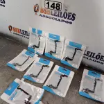 LOTE 148 - 08 DOC FLEX CONECTOR DE CARGA USB IPHONE X PRETO. (NOVO) (NO ESTADO) ATENÇÃO! FAZER A VISITAÇÃO ANTES DE ARREMATAR, NÃO SABEMOS SE FUNCIONA. LEILÃO NÃO TEM GARANTIA E NEM DEVOLUÇÃO, SUJEITO A POSSÍVEIS AVARIAS VISÍVEIS/OCULTAS E/OU AUSÊNCIA DE COMPONENTES.