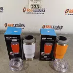 LOTE 233 - 02 COPOS TÉRMICOS BEER PINTS 420ML. (NOVO) (NO ESTADO) ATENÇÃO! FAZER A VISITAÇÃO ANTES DE ARREMATAR, NÃO SABEMOS SE FUNCIONA. LEILÃO NÃO TEM GARANTIA E NEM DEVOLUÇÃO, SUJEITO A POSSÍVEIS AVARIAS VISÍVEIS/OCULTAS E/OU AUSÊNCIA DE COMPONENTES.