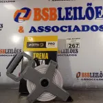 LOTE 267 - 01 TRENA DE FITA DE 50 METROS. (NOVO) (NO ESTADO) ATENÇÃO! FAZER A VISITAÇÃO ANTES DE ARREMATAR, NÃO SABEMOS SE FUNCIONA. LEILÃO NÃO TEM GARANTIA E NEM DEVOLUÇÃO, SUJEITO A POSSÍVEIS AVARIAS VISÍVEIS/OCULTAS E/OU AUSÊNCIA DE COMPONENTES.
