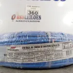 LOTE 360 - 01 CABO FLEXÍVEL DE FIO DE 100M 1X10,00MM² AZUL. (NOVO) (NO ESTADO) ATENÇÃO! FAZER A VISITAÇÃO ANTES DE ARREMATAR, NÃO SABEMOS SE FUNCIONA. LEILÃO NÃO TEM GARANTIA E NEM DEVOLUÇÃO, SUJEITO A POSSÍVEIS AVARIAS VISÍVEIS/OCULTAS E/OU AUSÊNCIA DE COMPONENTES.