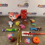 LOTE 292 - 01 LOTE COM VÁRIOS BRINQUEDOS PARA PET. (NOVO) (NO ESTADO) ATENÇÃO! FAZER A VISITAÇÃO ANTES DE ARREMATAR, NÃO SABEMOS SE FUNCIONA. LEILÃO NÃO TEM GARANTIA E NEM DEVOLUÇÃO, SUJEITO A POSSÍVEIS AVARIAS VISÍVEIS/OCULTAS E/OU AUSÊNCIA DE COMPONENTES.