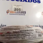 LOTE 205 - 01 CABO FLEXÍVEL DE FIO DE 100M 1X4,00MM² BRANCO. (NOVO) (NO ESTADO) ATENÇÃO! FAZER A VISITAÇÃO ANTES DE ARREMATAR, NÃO SABEMOS SE FUNCIONA. LEILÃO NÃO TEM GARANTIA E NEM DEVOLUÇÃO, SUJEITO A POSSÍVEIS AVARIAS VISÍVEIS/OCULTAS E/OU AUSÊNCIA DE COMPONENTES.