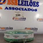 LOTE 330 - 01 CABO FLEXÍVEL DE FIO DE 100M 1X10,00MM² VERDE (NOVO) (NO ESTADO) ATENÇÃO! FAZER A VISITAÇÃO ANTES DE ARREMATAR, NÃO SABEMOS SE FUNCIONA. LEILÃO NÃO TEM GARANTIA E NEM DEVOLUÇÃO, SUJEITO A POSSÍVEIS AVARIAS VISÍVEIS/OCULTAS E/OU AUSÊNCIA DE COMPONENTES.