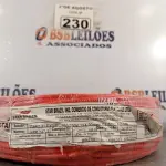 LOTE 230 - 01 CABO FLEXÍVEL DE FIO DE 100M 1X4,00MM² VERMELHO. (NOVO) (NO ESTADO) ATENÇÃO! FAZER A VISITAÇÃO ANTES DE ARREMATAR, NÃO SABEMOS SE FUNCIONA. LEILÃO NÃO TEM GARANTIA E NEM DEVOLUÇÃO, SUJEITO A POSSÍVEIS AVARIAS VISÍVEIS/OCULTAS E/OU AUSÊNCIA DE COMPONENTES.