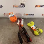 LOTE 348 - 01 LOTE COM VÁRIOS BRINQUEDOS PARA PET TAMANHO GG COLEIRA PARA CÃES DE ATÉ 40KG. (NOVO) (NO ESTADO) ATENÇÃO! FAZER A VISITAÇÃO ANTES DE ARREMATAR, NÃO SABEMOS SE FUNCIONA. LEILÃO NÃO TEM GARANTIA E NEM DEVOLUÇÃO, SUJEITO A POSSÍVEIS AVARIAS VISÍVEIS/OCULTAS E/OU AUSÊNCIA DE COMPONENTES.