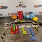 LOTE 299 - 01 LOTE COM VÁRIOS BRINQUEDOS PARA PET. (NOVO) (NO ESTADO) ATENÇÃO! FAZER A VISITAÇÃO ANTES DE ARREMATAR, NÃO SABEMOS SE FUNCIONA. LEILÃO NÃO TEM GARANTIA E NEM DEVOLUÇÃO, SUJEITO A POSSÍVEIS AVARIAS VISÍVEIS/OCULTAS E/OU AUSÊNCIA DE COMPONENTES.