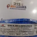 LOTE 315 - 01 CABO FLEXÍVEL DE FIO DE 100M 1X2,50MM² AZUL. (NOVO) (NO ESTADO) ATENÇÃO! FAZER A VISITAÇÃO ANTES DE ARREMATAR, NÃO SABEMOS SE FUNCIONA. LEILÃO NÃO TEM GARANTIA E NEM DEVOLUÇÃO, SUJEITO A POSSÍVEIS AVARIAS VISÍVEIS/OCULTAS E/OU AUSÊNCIA DE COMPONENTES.