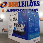 LOTE 093 - 01 KIT NVR+GRAVADOR DIGITAL DE VÍDEO 04 CÂMERAS BULLET IP SEM FIO. (NO ESTADO) ATENÇÃO! FAZER A VISITAÇÃO ANTES DE ARREMATAR, NÃO SABEMOS SE FUNCIONA. LEILÃO NÃO TEM GARANTIA E NEM DEVOLUÇÃO, SUJEITO A POSSÍVEIS AVARIAS VISÍVEIS/OCULTAS E/OU AUSÊNCIA DE COMPONENTES.