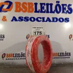 LOTE 175 - 01 CABO FLEXÍVEL DE FIO DE100M 1X4,00MM² NA COR VERMELHA. (NOVO) (NO ESTADO) ATENÇÃO! FAZER A VISITAÇÃO ANTES DE ARREMATAR, NÃO SABEMOS SE FUNCIONA. LEILÃO NÃO TEM GARANTIA E NEM DEVOLUÇÃO, SUJEITO A POSSÍVEIS AVARIAS VISÍVEIS/OCULTAS E/OU AUSÊNCIA DE COMPONENTES.