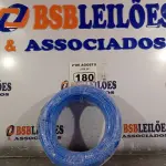 LOTE 180 - 01 CABO FLEXÍVEL DE FIO DE 100M 1X4,00MM² NA COR AZUL. (NOVO) (NO ESTADO) ATENÇÃO! FAZER A VISITAÇÃO ANTES DE ARREMATAR, NÃO SABEMOS SE FUNCIONA. LEILÃO NÃO TEM GARANTIA E NEM DEVOLUÇÃO, SUJEITO A POSSÍVEIS AVARIAS VISÍVEIS/OCULTAS E/OU AUSÊNCIA DE COMPONENTES.