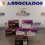 LOTE 274 - 01 LOTE COM 03 CAIXAS DE SUPLEMENTOS Q 10 COM 30 CAPSULAS CADA E 03 CAIXAS DE SUPLEMENTOS HIALURARTIC; COLÁGENO TIPO 2 +ÁCIDO HIALURÔNICO. (NOVO) (NO ESTADO) ATENÇÃO! FAZER A VISITAÇÃO ANTES DE ARREMATAR, NÃO SABEMOS SE FUNCIONA. LEILÃO NÃO TEM GARANTIA E NEM DEVOLUÇÃO, SUJEITO A POSSÍVEIS AVARIAS VISÍVEIS/OCULTAS E/OU AUSÊNCIA DE COMPONENTES.