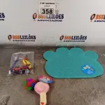 LOTE 358 - 01 LOTE COM VÁRIOS BRINQUEDOS PARA CACHORROS E GATOS COM 05 COLEIRAS AJUSTÁVEIS. (NOVO) (NO ESTADO) ATENÇÃO! FAZER A VISITAÇÃO ANTES DE ARREMATAR, NÃO SABEMOS SE FUNCIONA. LEILÃO NÃO TEM GARANTIA E NEM DEVOLUÇÃO, SUJEITO A POSSÍVEIS AVARIAS VISÍVEIS/OCULTAS E/OU AUSÊNCIA DE COMPONENTES.