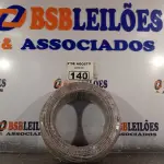 LOTE 140 - 01 CABO FLEXÍVEL DE FIO DE100M 1X4MM² NA COR CINZA. (NOVO) (NO ESTADO) ATENÇÃO! FAZER A VISITAÇÃO ANTES DE ARREMATAR, NÃO SABEMOS SE FUNCIONA. LEILÃO NÃO TEM GARANTIA E NEM DEVOLUÇÃO, SUJEITO A POSSÍVEIS AVARIAS VISÍVEIS/OCULTAS E/OU AUSÊNCIA DE COMPONENTES.