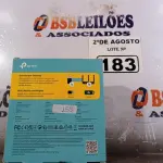 LOTE 183 - 01 TPLINK 300MBPS. (NOVO) (NO ESTADO) ATENÇÃO! FAZER A VISITAÇÃO ANTES DE ARREMATAR, NÃO SABEMOS SE FUNCIONA. LEILÃO NÃO TEM GARANTIA E NEM DEVOLUÇÃO, SUJEITO A POSSÍVEIS AVARIAS VISÍVEIS/OCULTAS E/OU AUSÊNCIA DE COMPONENTES.