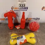 LOTE 333 - 01 LOTE COM VÁRIOS BRINQUEDOS PARA PET TAMANHO GG. (NOVO) (NO ESTADO) ATENÇÃO! FAZER A VISITAÇÃO ANTES DE ARREMATAR, NÃO SABEMOS SE FUNCIONA. LEILÃO NÃO TEM GARANTIA E NEM DEVOLUÇÃO, SUJEITO A POSSÍVEIS AVARIAS VISÍVEIS/OCULTAS E/OU AUSÊNCIA DE COMPONENTES.