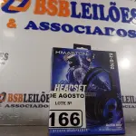LOTE 166 - 01 FONE DE OUVIDO HEADSET GAMES. (NO ESTADO, LEILÃO NÃO TEM GARANTIA E NEM DEVOLUÇÃO, SUJEITO A POSSÍVEIS AVARIAS VISÍVEIS/OCULTAS E/OU AUSÊNCIA DE COMPONENTES).