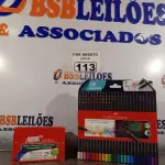 LOTE 113 - 01 CAIXA COM 100 UNIDADES DE ECO LÁPIS E 01 CAIXA COM 25 APONTADORES FABER CASTEL. (NO ESTADO) ATENÇÃO! FAZER A VISITAÇÃO ANTES DE ARREMATAR, NÃO SABEMOS SE FUNCIONA. LEILÃO NÃO TEM GARANTIA E NEM DEVOLUÇÃO, SUJEITO A POSSÍVEIS AVARIAS VISÍVEIS/OCULTAS E/OU AUSÊNCIA DE COMPONENTES.