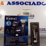 LOTE 198 - 01 MÁQUINA DE CORTAR CABELO HAIR TRIMMER E 01 BARBEADOR ELÉTRICO 3 EM 1.  (NO ESTADO) ATENÇÃO! FAZER A VISITAÇÃO ANTES DE ARREMATAR, NÃO SABEMOS SE FUNCIONA. LEILÃO NÃO TEM GARANTIA E NEM DEVOLUÇÃO, SUJEITO A POSSÍVEIS AVARIAS VISÍVEIS/OCULTAS E/OU AUSÊNCIA DE COMPONENTES.