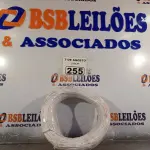 LOTE 255 - 01 CABO FLEXÍVEL DE FIO DE 100M 1X2,50MM² BRANCO. (NOVO) (NO ESTADO) ATENÇÃO! FAZER A VISITAÇÃO ANTES DE ARREMATAR, NÃO SABEMOS SE FUNCIONA. LEILÃO NÃO TEM GARANTIA E NEM DEVOLUÇÃO, SUJEITO A POSSÍVEIS AVARIAS VISÍVEIS/OCULTAS E/OU AUSÊNCIA DE COMPONENTES.