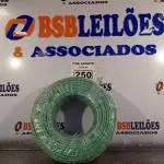LOTE 250 - 01 CABO FLEXÍVEL DE FIO DE 100M 1X10,0MM² VERDE. (NOVO) (NO ESTADO) ATENÇÃO! FAZER A VISITAÇÃO ANTES DE ARREMATAR, NÃO SABEMOS SE FUNCIONA. LEILÃO NÃO TEM GARANTIA E NEM DEVOLUÇÃO, SUJEITO A POSSÍVEIS AVARIAS VISÍVEIS/OCULTAS E/OU AUSÊNCIA DE COMPONENTES.
