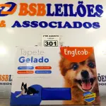 LOTE 301 - 01 TAPETE GELADO PARA REFRESCÂNCIA DE PET 50X65CM. (NOVO) (NO ESTADO) ATENÇÃO! FAZER A VISITAÇÃO ANTES DE ARREMATAR, NÃO SABEMOS SE FUNCIONA. LEILÃO NÃO TEM GARANTIA E NEM DEVOLUÇÃO, SUJEITO A POSSÍVEIS AVARIAS VISÍVEIS/OCULTAS E/OU AUSÊNCIA DE COMPONENTES.