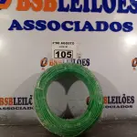 LOTE 105 - 01 CABO FLEXÍVEL DE FIO DE100M 1X4MM² NA COR VERDE. (NOVO) (NO ESTADO) ATENÇÃO! FAZER A VISITAÇÃO ANTES DE ARREMATAR, NÃO SABEMOS SE FUNCIONA. LEILÃO NÃO TEM GARANTIA E NEM DEVOLUÇÃO, SUJEITO A POSSÍVEIS AVARIAS VISÍVEIS/OCULTAS E/OU AUSÊNCIA DE COMPONENTES.