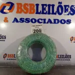 LOTE 200 - 01 CABO FLEXÍVEL DE FIO DE 100M 1X10,00MM² VERDE. (NOVO) (NO ESTADO) ATENÇÃO! FAZER A VISITAÇÃO ANTES DE ARREMATAR, NÃO SABEMOS SE FUNCIONA. LEILÃO NÃO TEM GARANTIA E NEM DEVOLUÇÃO, SUJEITO A POSSÍVEIS AVARIAS VISÍVEIS/OCULTAS E/OU AUSÊNCIA DE COMPONENTES.