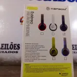 LOTE 167 - 01 FONE DE OUVIDO HEADPHONE ESTÉREO MODELO KA-916. (NOVO) (NO ESTADO) ATENÇÃO! FAZER A VISITAÇÃO ANTES DE ARREMATAR, NÃO SABEMOS SE FUNCIONA. LEILÃO NÃO TEM GARANTIA E NEM DEVOLUÇÃO, SUJEITO A POSSÍVEIS AVARIAS VISÍVEIS/OCULTAS E/OU AUSÊNCIA DE COMPONENTES.
