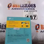 LOTE 187 - 01 TPLINK 300MBPS. (NOVO) (NO ESTADO) ATENÇÃO! FAZER A VISITAÇÃO ANTES DE ARREMATAR, NÃO SABEMOS SE FUNCIONA. LEILÃO NÃO TEM GARANTIA E NEM DEVOLUÇÃO, SUJEITO A POSSÍVEIS AVARIAS VISÍVEIS/OCULTAS E/OU AUSÊNCIA DE COMPONENTES.
