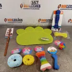 LOTE 357 - 01 LOTE COM VÁRIOS BRINQUEDOS PARA PET. (NOVO) (NO ESTADO) ATENÇÃO! FAZER A VISITAÇÃO ANTES DE ARREMATAR, NÃO SABEMOS SE FUNCIONA. LEILÃO NÃO TEM GARANTIA E NEM DEVOLUÇÃO, SUJEITO A POSSÍVEIS AVARIAS VISÍVEIS/OCULTAS E/OU AUSÊNCIA DE COMPONENTES.