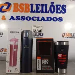 LOTE 234 - 01 GARRAFA TÉRMICA DE 500ML E 01 COPO BEER PINT. (NOVO) (NO ESTADO) ATENÇÃO! FAZER A VISITAÇÃO ANTES DE ARREMATAR, NÃO SABEMOS SE FUNCIONA. LEILÃO NÃO TEM GARANTIA E NEM DEVOLUÇÃO, SUJEITO A POSSÍVEIS AVARIAS VISÍVEIS/OCULTAS E/OU AUSÊNCIA DE COMPONENTES.