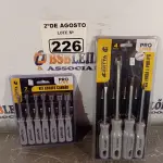 LOTE 226 - 01 LOTE COM 01 KIT CHAVE CANHÃO COM 07 PEÇAS E 01 KIT FENDA E PHILIPS COM 04 PEÇAS. (NOVO) (NO ESTADO) ATENÇÃO! FAZER A VISITAÇÃO ANTES DE ARREMATAR, NÃO SABEMOS SE FUNCIONA. LEILÃO NÃO TEM GARANTIA E NEM DEVOLUÇÃO, SUJEITO A POSSÍVEIS AVARIAS VISÍVEIS/OCULTAS E/OU AUSÊNCIA DE COMPONENTES.