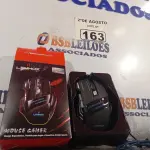 LOTE 163 - 01 MOUSE GAMER. (NOVO) (NO ESTADO) ATENÇÃO! FAZER A VISITAÇÃO ANTES DE ARREMATAR, NÃO SABEMOS SE FUNCIONA. LEILÃO NÃO TEM GARANTIA E NEM DEVOLUÇÃO, SUJEITO A POSSÍVEIS AVARIAS VISÍVEIS/OCULTAS E/OU AUSÊNCIA DE COMPONENTES.