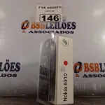 LOTE 146 - 01 TELEFONE NOKIA 6310. (NOVO) (NO ESTADO) ATENÇÃO! FAZER A VISITAÇÃO ANTES DE ARREMATAR, NÃO SABEMOS SE FUNCIONA. LEILÃO NÃO TEM GARANTIA E NEM DEVOLUÇÃO, SUJEITO A POSSÍVEIS AVARIAS VISÍVEIS/OCULTAS E/OU AUSÊNCIA DE COMPONENTES.