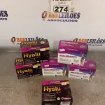 LOTE 274 - 01 LOTE COM 03 CAIXAS DE SUPLEMENTOS Q 10 COM 30 CAPSULAS CADA E 03 CAIXAS DE SUPLEMENTOS HIALURARTIC; COLÁGENO TIPO 2 +ÁCIDO HIALURÔNICO. (NOVO) (NO ESTADO) ATENÇÃO! FAZER A VISITAÇÃO ANTES DE ARREMATAR, NÃO SABEMOS SE FUNCIONA. LEILÃO NÃO TEM GARANTIA E NEM DEVOLUÇÃO, SUJEITO A POSSÍVEIS AVARIAS VISÍVEIS/OCULTAS E/OU AUSÊNCIA DE COMPONENTES.