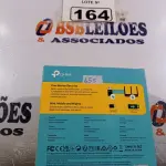 LOTE 164 - 01 TPLINK 300MBPS. (NOVO) (NO ESTADO) ATENÇÃO! FAZER A VISITAÇÃO ANTES DE ARREMATAR, NÃO SABEMOS SE FUNCIONA. LEILÃO NÃO TEM GARANTIA E NEM DEVOLUÇÃO, SUJEITO A POSSÍVEIS AVARIAS VISÍVEIS/OCULTAS E/OU AUSÊNCIA DE COMPONENTES.