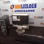 LOTE 204 - 01 CPU HP COM MONITOR E TECLADO. (NO ESTADO) ATENÇÃO! FAZER A VISITAÇÃO ANTES DE ARREMATAR, NÃO SABEMOS SE FUNCIONA. LEILÃO NÃO TEM GARANTIA E NEM DEVOLUÇÃO, SUJEITO A POSSÍVEIS AVARIAS VISÍVEIS/OCULTAS E/OU AUSÊNCIA DE COMPONENTES.