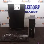 LOTE 112 - 01 CPU HP E 01 MONITOR COM TECLADO. (NO ESTADO) ATENÇÃO! FAZER A VISITAÇÃO ANTES DE ARREMATAR, NÃO SABEMOS SE FUNCIONA. LEILÃO NÃO TEM GARANTIA E NEM DEVOLUÇÃO, SUJEITO A POSSÍVEIS AVARIAS VISÍVEIS/OCULTAS E/OU AUSÊNCIA DE COMPONENTES.